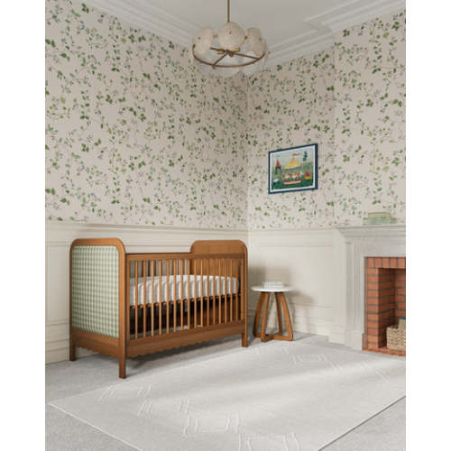 Cove Upholstered Crib | Convertible Crib To Toddler Bed | Nestig
