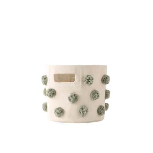 Pom Pom Basket Mini - Sage