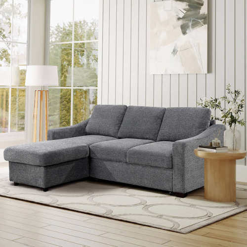 Coddle Aria Fabric Sleeper Sofa with Reversible Chaise | Costco