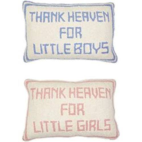 Thank Heaven for Little Boys/Girls Embroidery Throw Pillows – The Bugs Ear