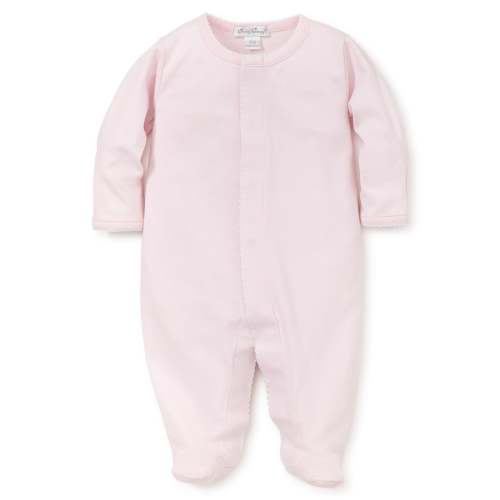 Pink/White Kissy Basics Footie - Newborn