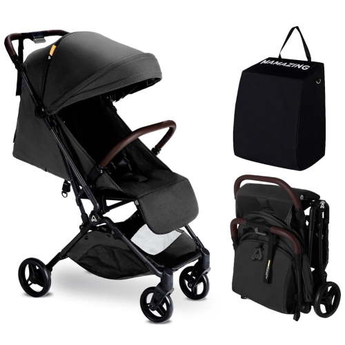 Mamazing Lightweight Infant to Toddler Portable Travel Stroller, 11.5 lb Carbon Fiber Airplane Stroller