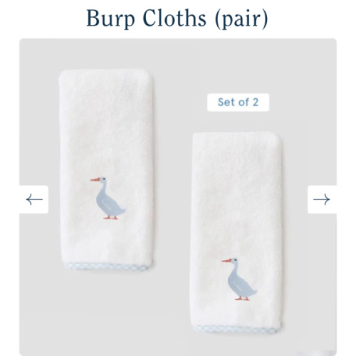 Burp Cloths (pair)