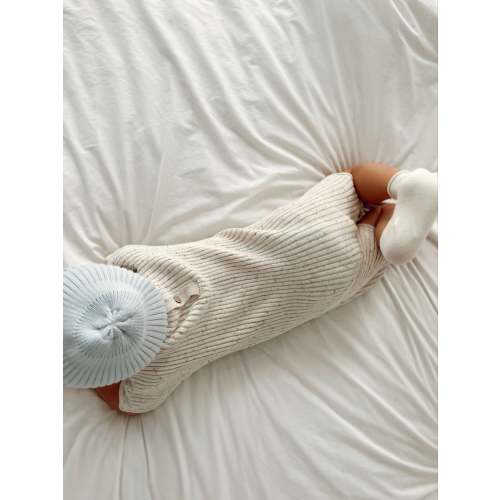 Sprinkle Ribbed Knit Tee Playsuit
