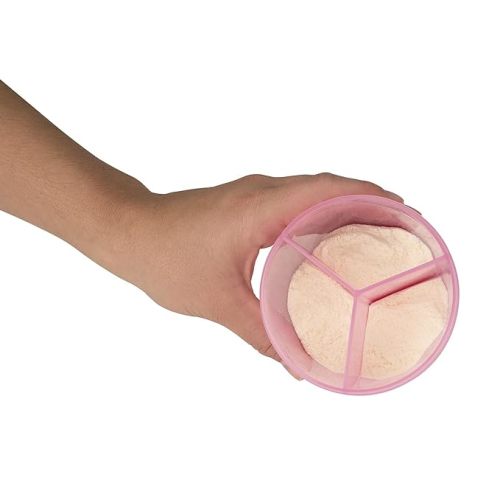 Dr. Brown's Baby Formula Dispenser with Snap-On Lid for On-The-Go Feedings,Milk Powder Dispenser for Traveling with Infant,Pink Pack of 2