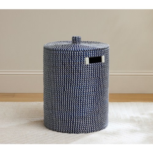 Navy Cameron Woven Hamper