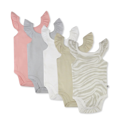 5-Pack Organic Cotton Sleeveless Bodysuits | Honest Baby Clothing
