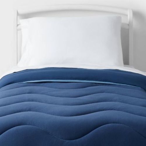 Jersey Wave Toddler Kids' Comforter Navy - Pillowfort™