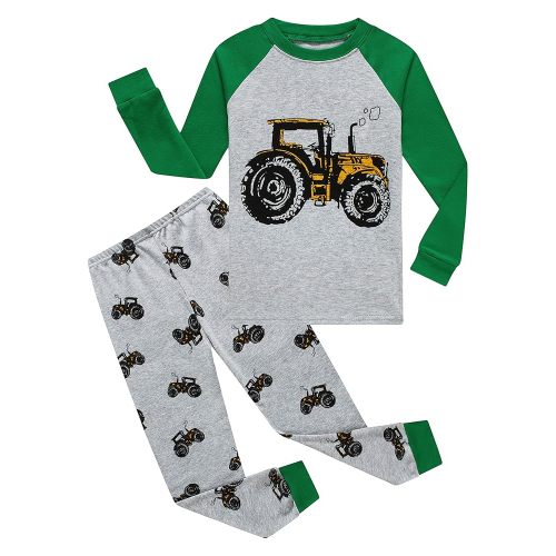 Family Feeling Kids & Toddler Boys Pajamas 2 Piece Pjs Set 100% Cotton Sleepwear