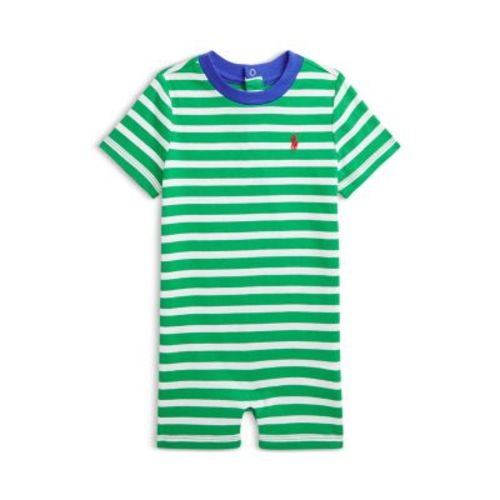 Polo Boys' Striped Cotton Jersey Shortall - Baby