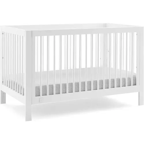 GAP babyGap Charlie 6-in-1 Convertible Crib - Greenguard Gold Certified, Bianca White