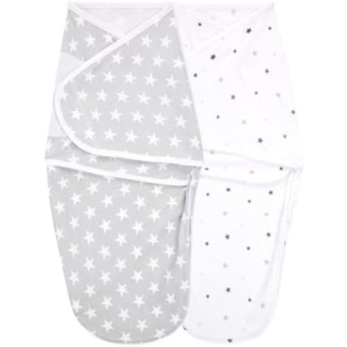 aden + anais Essentials Easy Wrap Swaddle - Easy Swaddle Newborn Swaddle Sack, Baby Swaddles, Sleep Sack Wearable Blanket