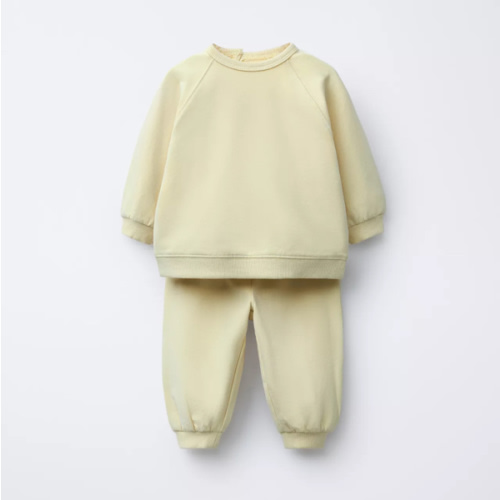 SWEATSHIRT AND JOGGER PANTS SET - Yellow | ZARA United States