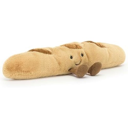 Jellycat Amuseables Baguette Stuffed Toy, 13.5 inches - Food Plush - Fun Gift Idea