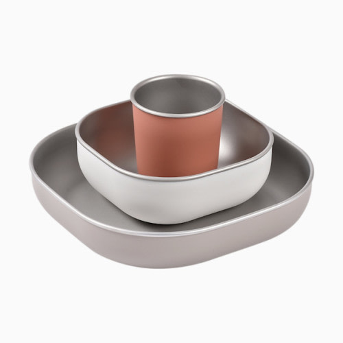 Beaba Stainless Steel Meal Set - Terracotta