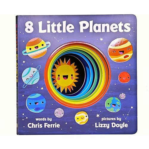 8 Little Planets: A Solar System Book for Kids with Unique Planet Cutouts Board book – October 2, 2018