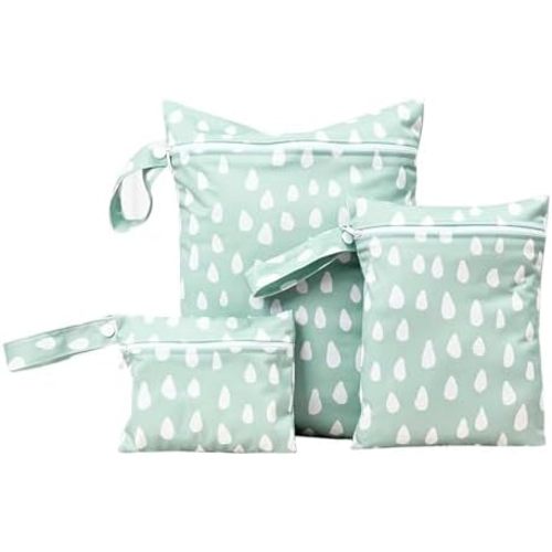 Wet Dry Bag for Baby, Swimsuit, Diaper Bag & Travel - Waterproof Reusable Leakproof Pouch for Wet Clothes, Swimsuits, Pool, Beach, and Gym