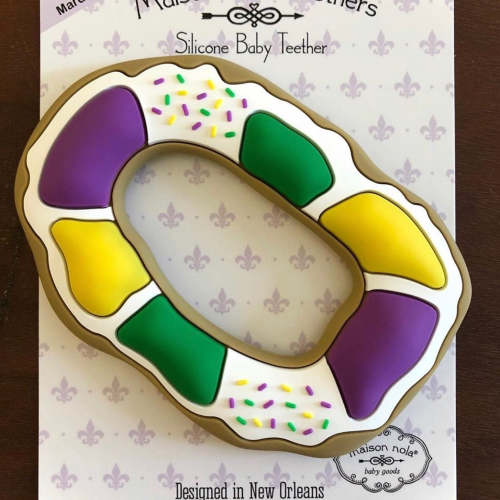 King Cake Silicone Teether