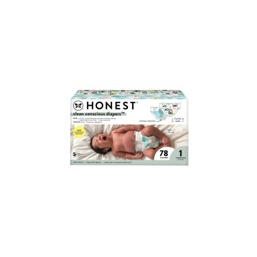 The Honest Company Club Box Diapers Above it All and Barnyard Babies - Size 1