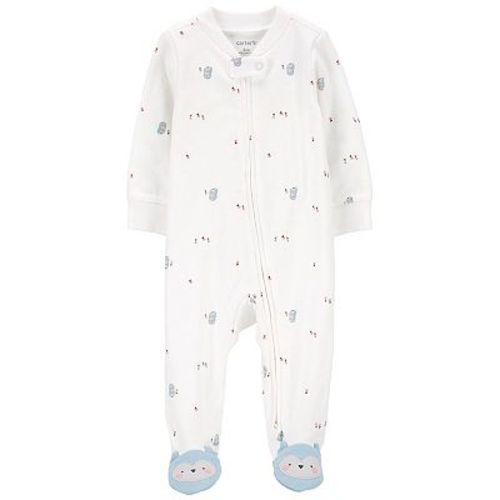 Baby Carter's Owl 2-Way Zip Cotton Sleep & Play Pajamas