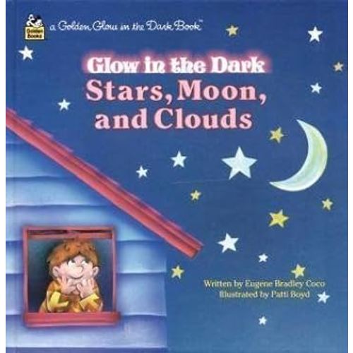 Stars, Moon, Clouds (Golden Glow in the Dark Book)