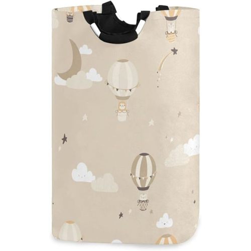 Hot Air Balloon Laundry Hamper, Water-Resistant Oxford Cloth Storage Baskets with Handle, Foldable Lightweight Durable Store Basket for Home Bathroom Bedroom Dorm Nursery