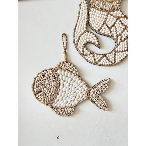 Fish Nursery Decor, shell Nursery Decor, Children’s Wall Decor, Ocean Theme Nursery, Beach Nursery Decor, Shell Wall Hanging