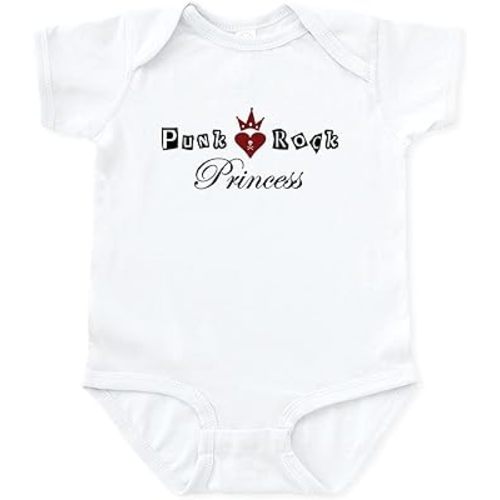 CafePress Punk Rock Princess Baby One Piece Cute Infant Bodysuit Baby Romper