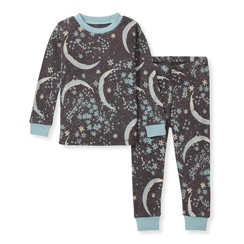 Burt's Bees Baby Baby Boys Pajamas, 2-Piece Long Sleeve Tee and Long Pant Cotton PJ Set, Sizes for 12 Months to 12 Years