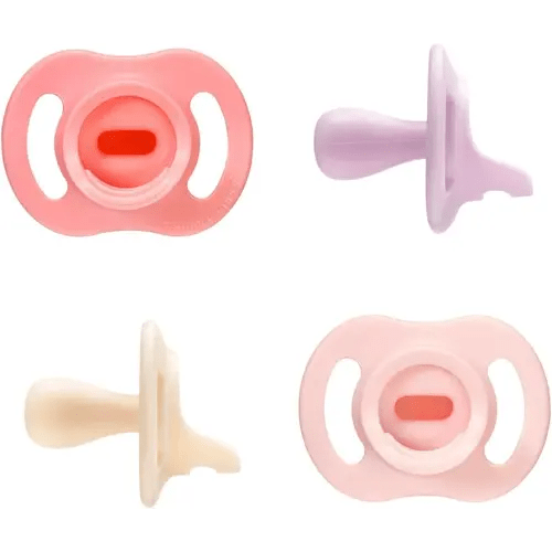 Tommee Tippee Ultra-Light StayPut Pacifier, One-Piece Silicone Design, 0-6m, 4 Pack