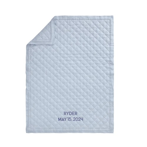 European Linen Baby Quilt