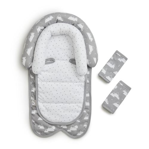Munchkin® Brica® XtraGuard™ Head Support & Strap Cover for Baby Car Seats with Silver-Ion Technology, Mountains