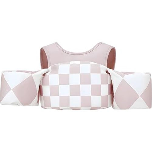 KIDSco Swim Vest for Kids 30-50 lbs. A Puddle Jumper Swimming Float Aid with Shoulder Straps and Arm Water Wings. for Boys and Girls Aged 2-6