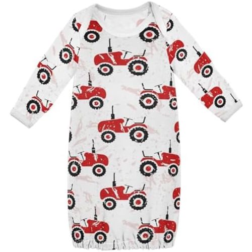 Baby Boy Girl Sleepsuit Cotton Sleeper Gown Newborn Pajamas Nightgowns Infant Clothes