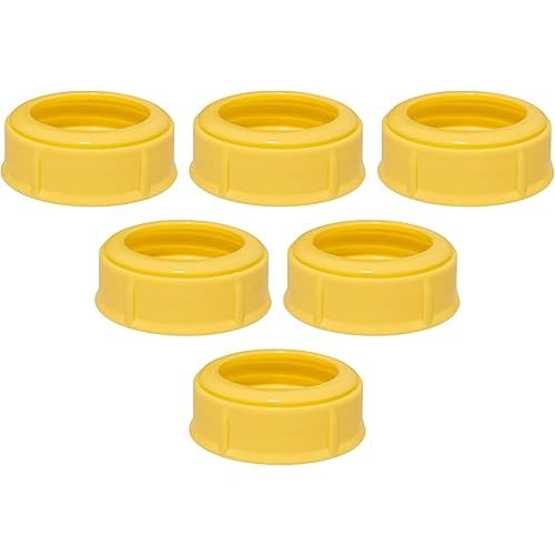 Replacement Collar Rings for Medela Baby Bottles 5oz & 8oz | 1 Count (Pack of 6) BPA Free | Compatible with Plastic & Glass Bottles | Mess Free No Leak or Spill