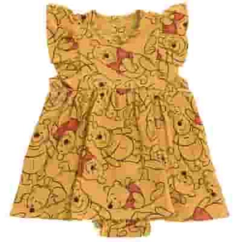 Disney Winnie the Pooh Newborn Baby Girls Romper Orange 0-3 Months