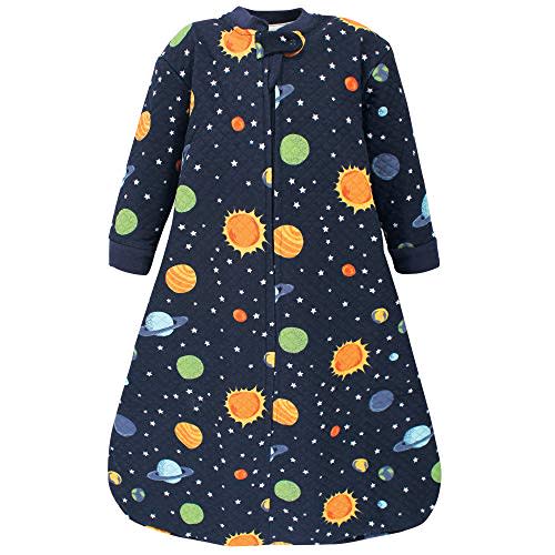 Hudson Baby Unisex Baby Premium Quilted Long Sleeve Sleeping Bag and Wearable Blanket