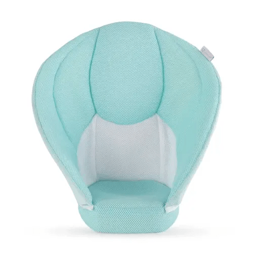 Contours Cozy Infant Sink Bather, Baby Bath Tub Seat, Supportive Bathtub for Newborns, Plush 3D Mesh, Quick-Dry Materials, Recommended for 0-6 Months, Blue & White