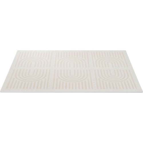 Printed Foam Puzzle Playmat, Linear, Linen - Toddlekind | Maisonette