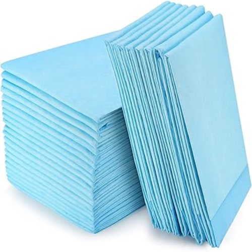 Extra Large Disposable Bed Incontinence Pads (32”x36”, 20 Counts), Leak-Proof Disposable Bed Pads for Adults and Children, Thick Bed Underpads Disposable