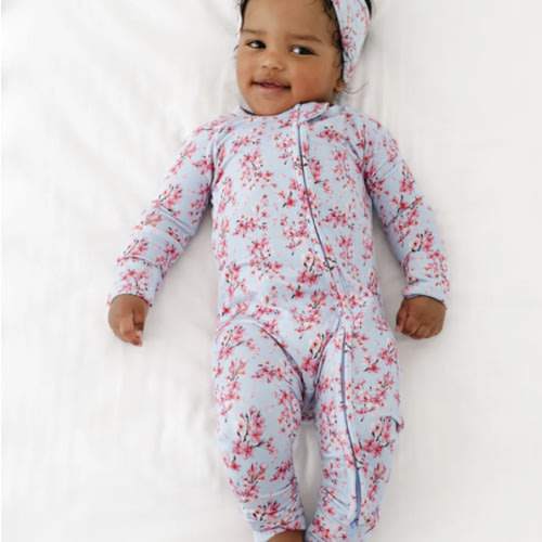 Cherry Blossom Bamboo Sleeper 3-6M