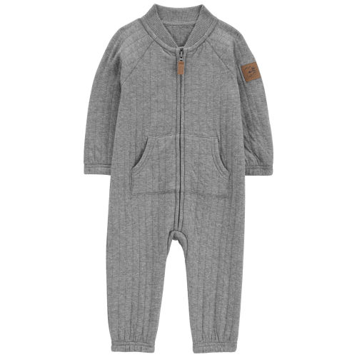 Baby Zip-Up Doubleknit Jumpsuit - Carter's - Size 3 Months