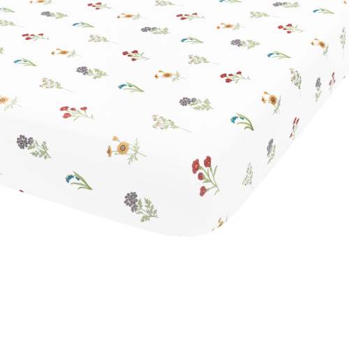 Kyte Baby Crib Sheet in Wildflower