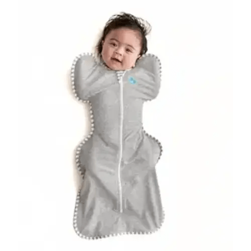 Love to Dream Swaddle UP, Baby Sleep Sack, Self-Soothing Swaddles for Newborns, Improves Sleep, Snug Fit Helps Calm Startle Reflex, New Born Essentials for Baby, 1.0 TOG, 5-8.5 lbs, Gray