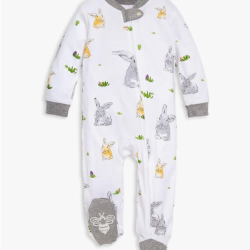 Amazon.com: Burt's Bees Baby Sleep and Play PJs, 100% Organic Cotton One-Piece Zip Front Romper Jumpsuit Pajamas: Clothing, Shoes & Jewelry