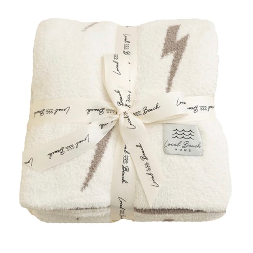 Lightning Bolt Luxe Baby Blanket