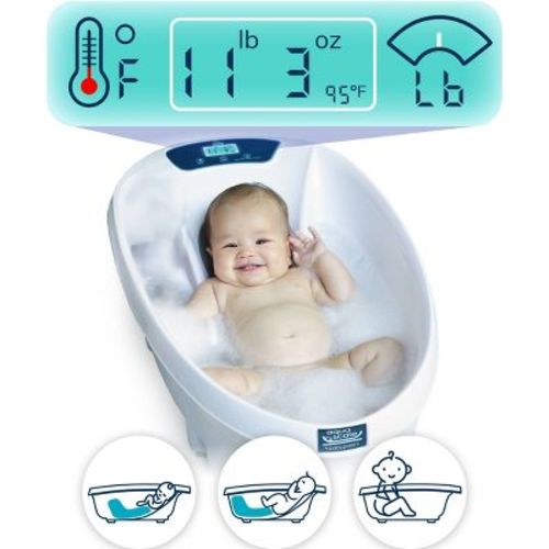 Baby Patent Aqua Scale 3-in-1 Digital Scale Water Thermometer and Infant Tub