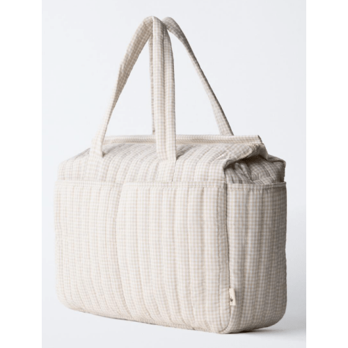 GINGHAM MATERNITY BAG