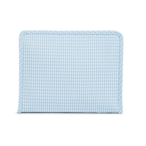 Large Roadie Zip Pouch, Gingham Mist