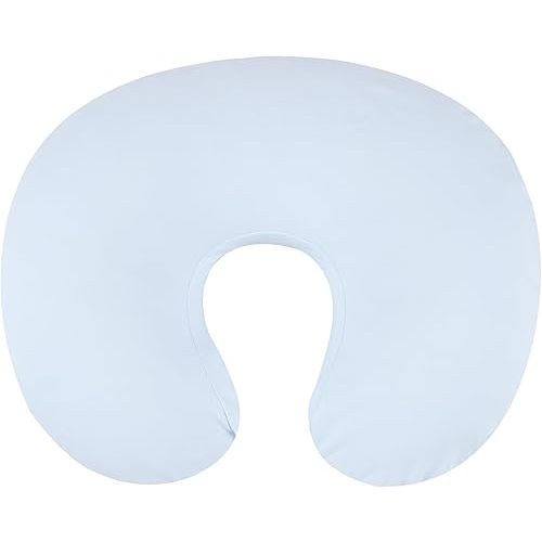 Pillow Cover Soft Breathable Jersey Feeding Pillow Slipcover Fits Standard Infant Nursing Pillow or Positioner for Baby Boy and Girl, Pastel Blue
